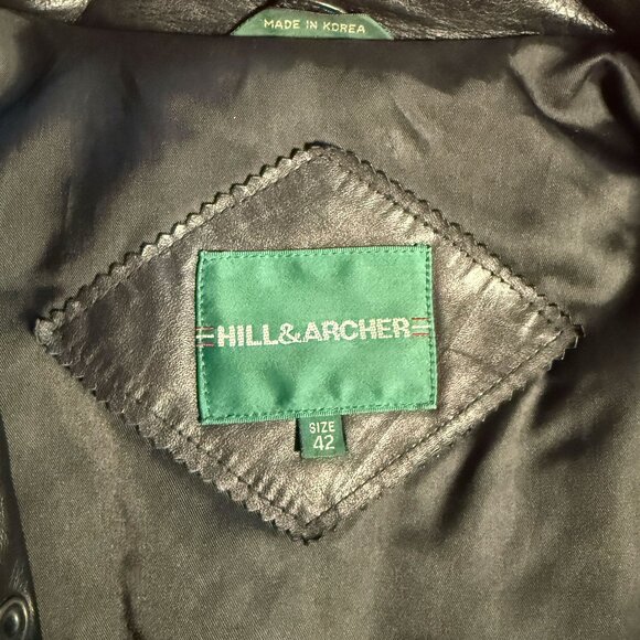 Vintage Hill & Archer Black Jacket – Hand-Painted Shiro Tora Tiger Art (M) - Picture 6 of 11